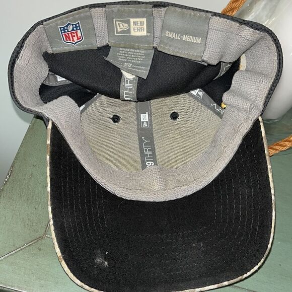 Chicago Bears Salute to Service used NFL baseball digital Camo bill cap S/M worn - Picture 5 of 5